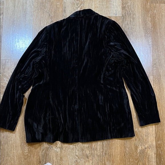 NWT The Drop Black Velvet Blazer Women's Large L New Single Button Suit Jacket - Picture 7 of 15